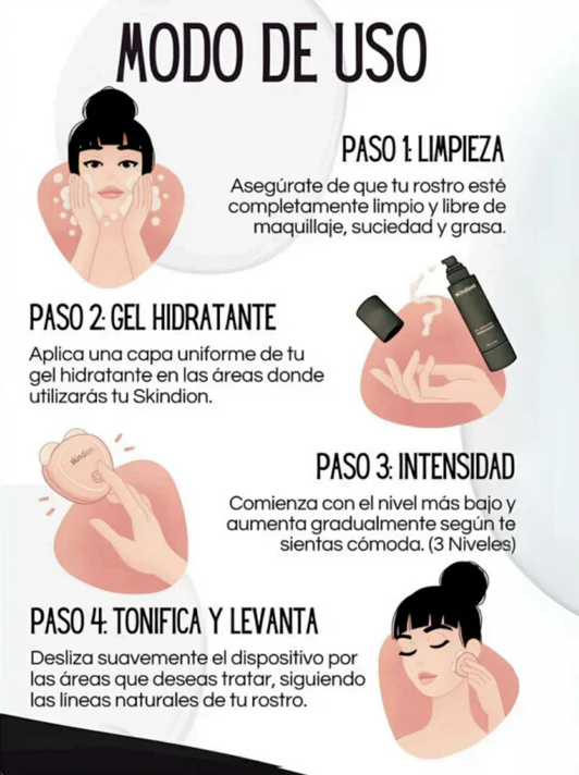 Masajeador Facial con Microcorriente