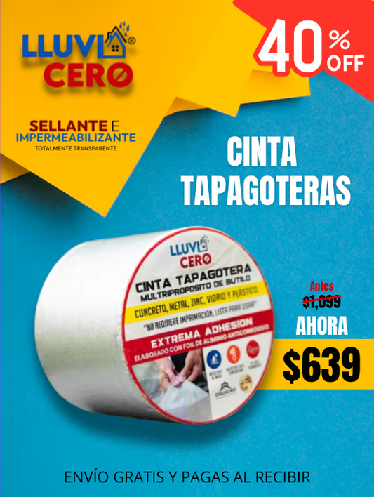 Cinta Tapagoteras Lluvia Cero 5 metros