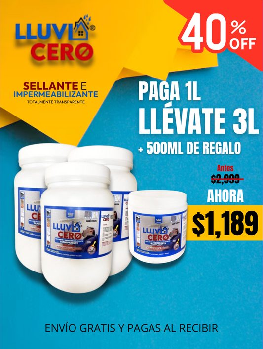Lluvia Cero Impermeabilizante PROMOCIÓN 3.5L