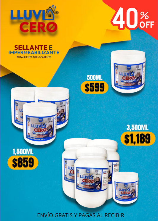 Lluvia Cero Impermeabilizante PRESENTACION DE 500ml